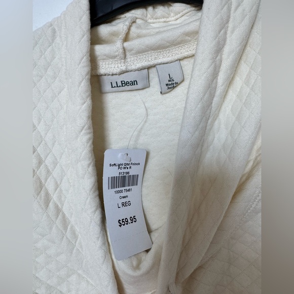 L.L. Bean Women's SoftLight Quilted Top, Funnelneck Pullover - Picture 2 of 4